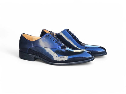 Carrucci Mix Media Patent Leather Oxford