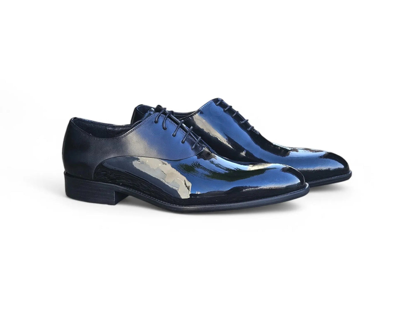 Carrucci Mix Media Patent Leather Oxford