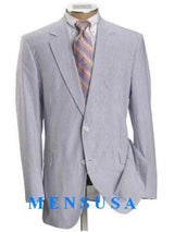 Mix and Match Suits Casual White & Light Blue ~ Sky Baby Blue Pinstripe seersucker ~ sear sucker ~ sear sucker