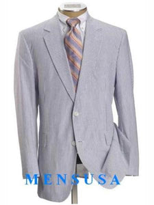 Mix and Match Suits Casual White & Light Blue ~ Sky Baby Blue Pinstripe seersucker ~ sear sucker ~ sear sucker