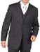 Mix and Match Suits Men's Charcoal Gray Pinstripe 2 Button Vested 3 Piece three piece Suit Separate Any Size Jacket & Pants