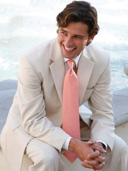 Light Peach Colour Coat Pant Mix And Match Suits Men's Light Tan
