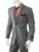 Mix and Match Suits Men's Solid Gray Slim Fit Suit Vent Online Discount Fashion Sale Cheap Priced Suits For Men Suit Separate Any Size Jacket & Pants