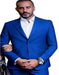 Mix and Match Suits Men's Suit Separates Wool Dark Royal Blue ~ Indigo ~ Bright Blue ~ Cobalt Blue Suit By Alberto Nardon