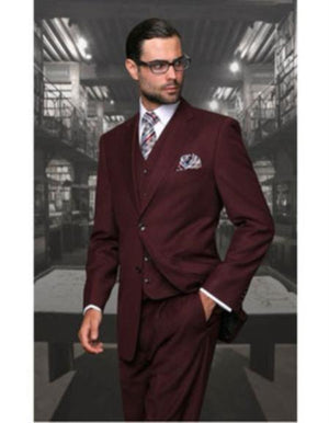 Mix and Match Suits Men's Suit Separates Wool Fabric Burgundy Suit