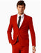 Mix and Match Suits Men's Suit Separates Wool Fabric Red Suit By Alberto Nardoni Brand
