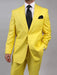 Mix and Match Suits Men's Two Button Yellow Suit Separate Any Size Jacket & Pants