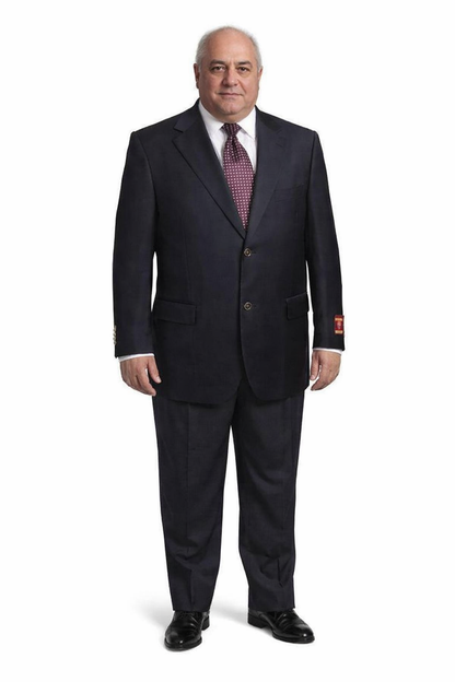 Mix and Match Suits Men's Quality 2 Buttons Portly   Blazer / Sport coat Black Executive Fit Suit - Mens Portly Suit