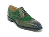 Carrucci Mixed Media Burnished Wingtip Oxford