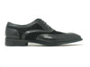 Carrucci Mixed Media Burnished Wingtip Oxford