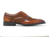 Carrucci Mixed Media Burnished Wingtip Oxford