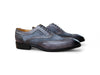 Carrucci Mixed Media Burnished Wingtip Oxford