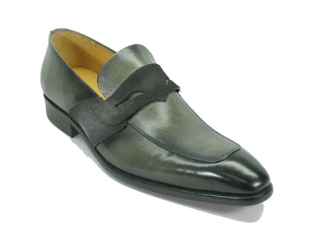 Carrucci Mixed Media Modern Penny Loafer
