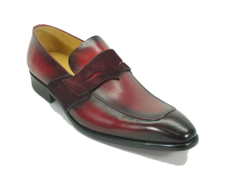 Carrucci Mixed Media Modern Penny Loafer