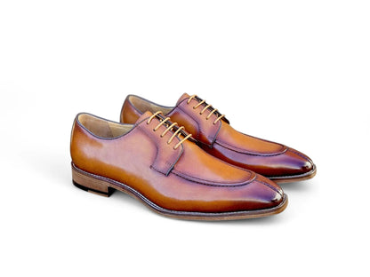 Carrucci Split Toe Oxford in Leather Sole