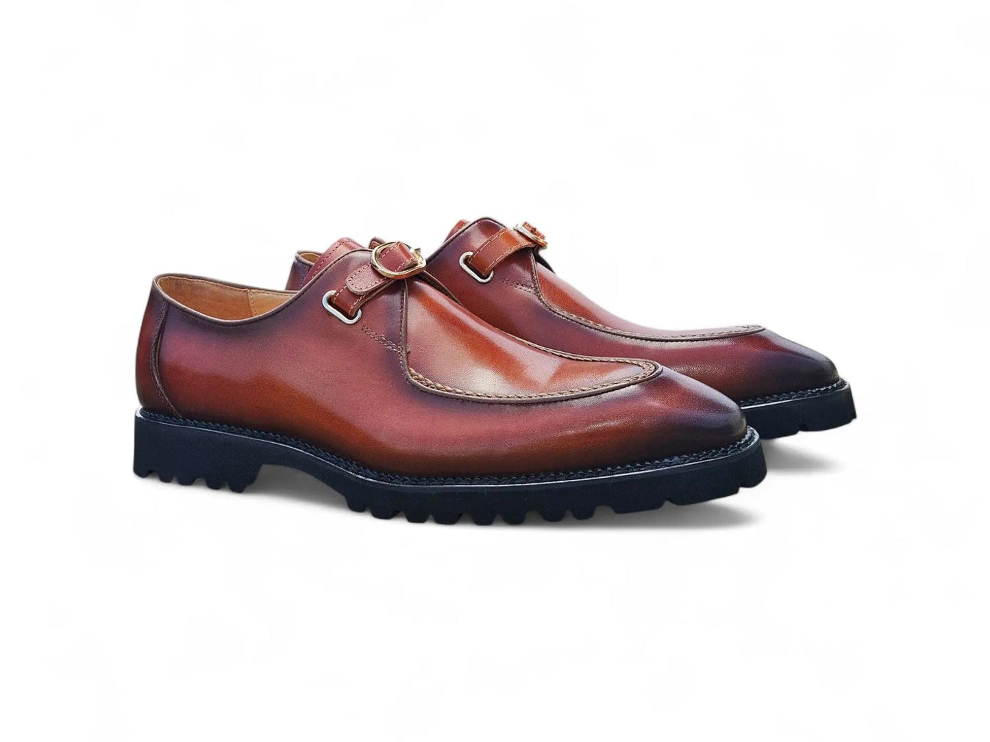 Carrucci Moc Toe Single Monk Loafer