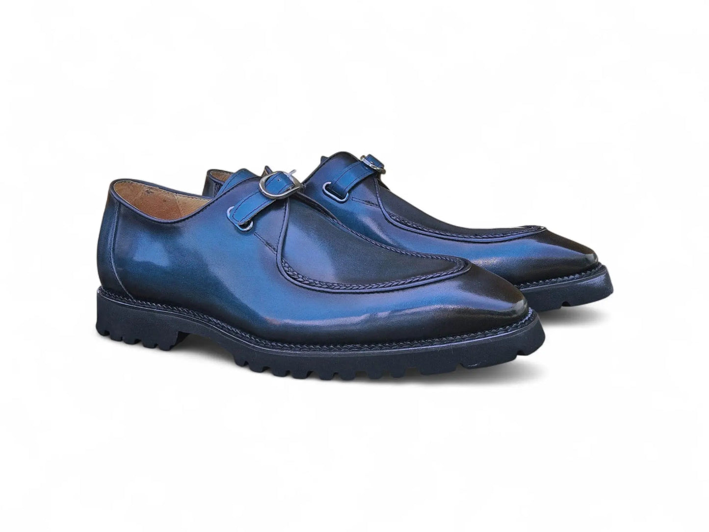 Carrucci Moc Toe Single Monk Loafer