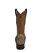 Los Altos Men's Mocha Pirarucu Wide Square Toe Boot