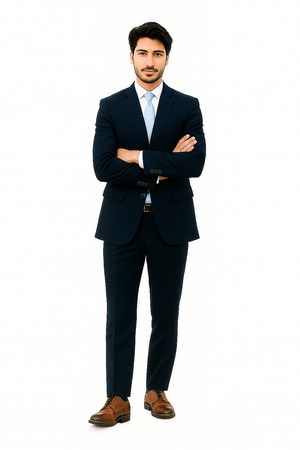 Renoir Suits - Renoir Fashion Verno Albani Men's Dark Navy Classic fit 2-Piece Suit
