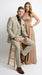 Men’s Tan Beige Pinstripe 3 Piece Vested Suit, 2 Button Formal Wedding Business Dress Suit