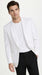 Men’s White Dinner Jacket with Shawl Lapel, Formal Wedding Prom Tuxedo Blazer