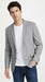 Men’s Light Grey Double Windowpane Plaid Western Blazer, Two Button Regular Fit Saco Vaquero Sport Coat