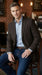 Men’s Brown 2 Button Dress Casual Blazer with Notch Lapel, Fashion Sport Coat
