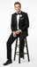 Groomsmen Package Deal Vest & Pants Slacks + Shirt & Tie Set (no Jacket) Black