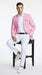 Men’s Pink Lightweight Easter Suit, Jacket and Pants Summer Wedding Prom Dress Suit Set