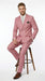 Men’s Blush Pink Double Breasted Easter Suit, Lightweight Summer Wedding Church Dress Suit Set