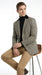 Men’s White and Black Houndstooth Checkered Blazer, Dress Casual Sport Coat Jacket