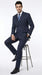 Men’s Navy Blue Double Breasted Gangster Pinstripe Suit, 1920s Formal Dress Suit