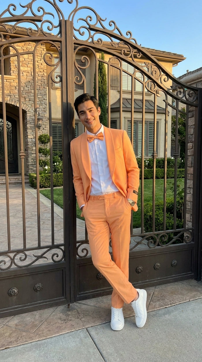 Orange Suits for Prom for Every Occasion