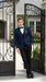 Suit Midnight Dark Navy Blue Suit For Men Tux With Black Lapel Suit Shawl Collar 1 Button Dinner Jacket Looking