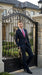 Men’s Black Pinstripe 2 Button Business Suit, Affordable 2 Piece Formal Dress Suit Clearance Sale