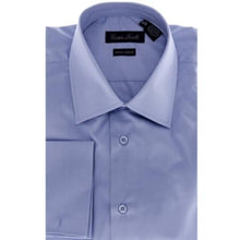 Affordable Clearance Cheap Mens Dress Shirt Sale Online Trendy - Modern-Fit Solid Blue Men's Dress Shirt