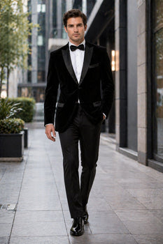Mens Designer Velvet Tuxedo Jacket in Red