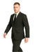 Dark Navy Wide Pinstripe 2 Button Men's Suit - Dark Blue Suit