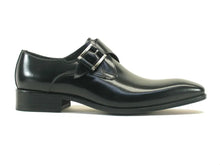 Carrucci Monk Strap Buckle Leather Shoes