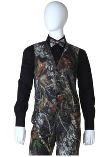 Mossy Oak Tuxedo Vest Black