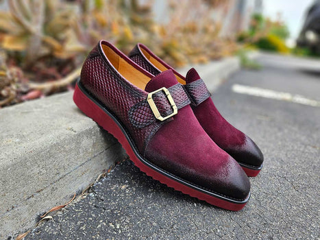 Multi Media Buckle Monkstrap Slip-on