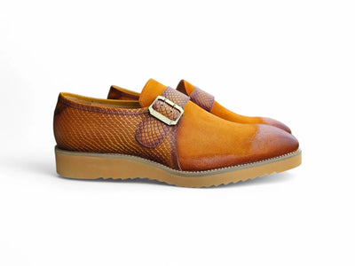 Multi Media Buckle Monkstrap Slip-on