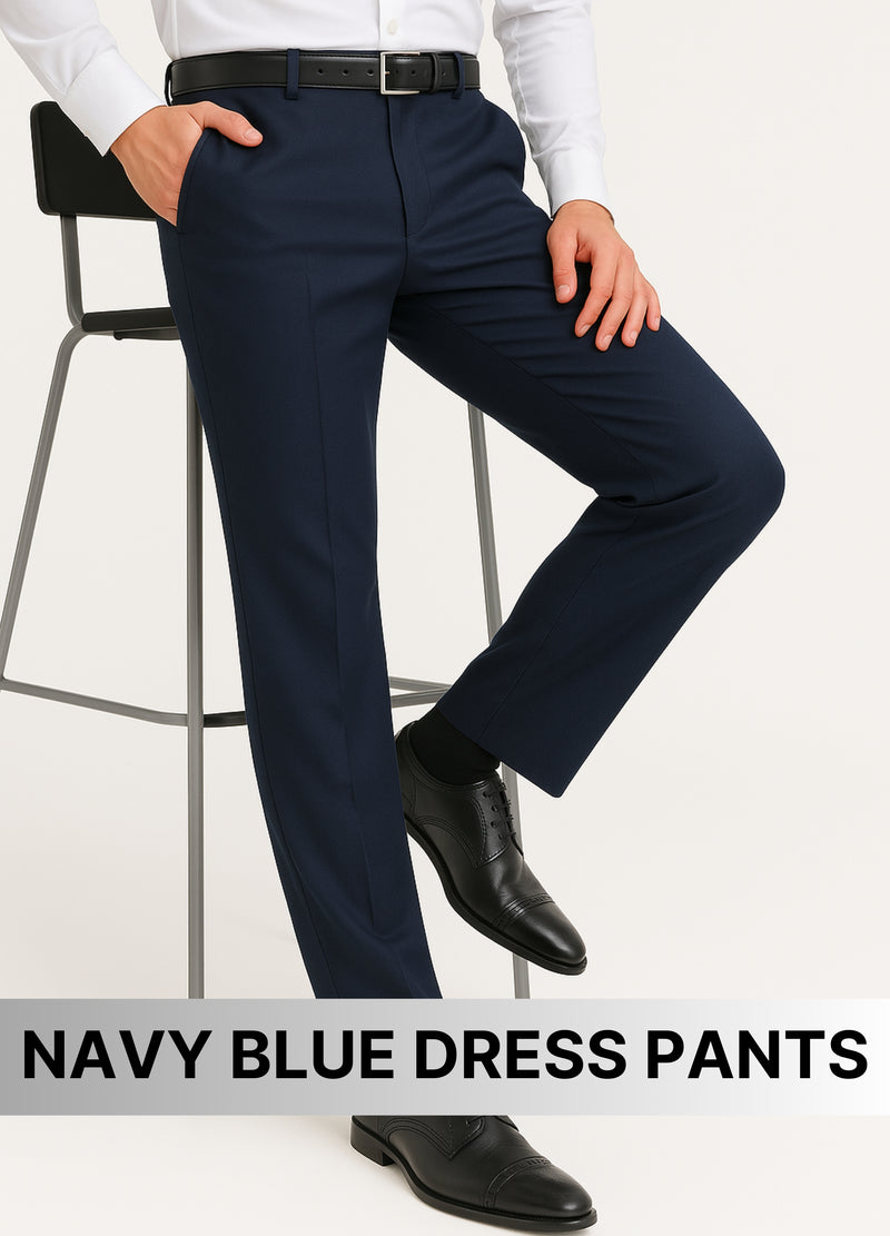 NAVY BLUE DRESS PANTS