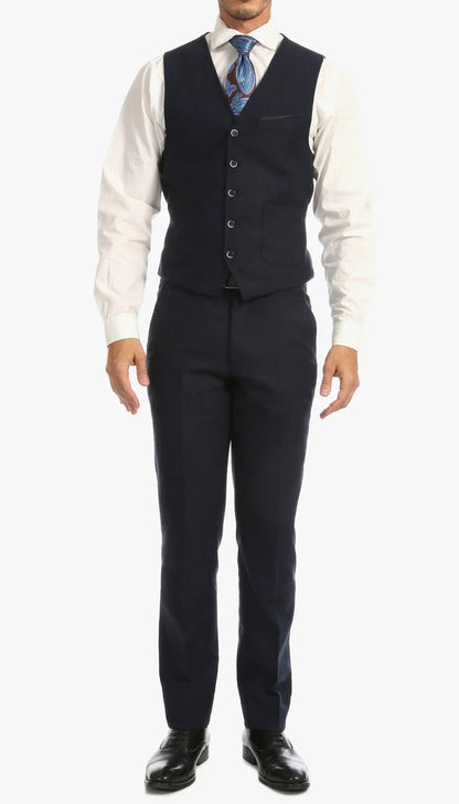 1920's Men's Clothing - Tweed Suit - Herringbone 1920s Mens Suit  - Vintage Navy Tweed  Suit - Image 7