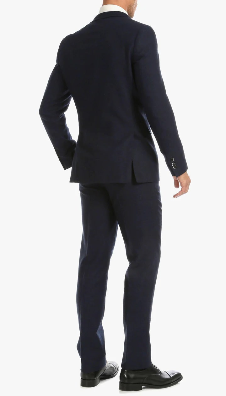 1920's Men's Clothing - Tweed Suit - Herringbone 1920s Mens Suit  - Vintage Navy Tweed  Suit - Image 4