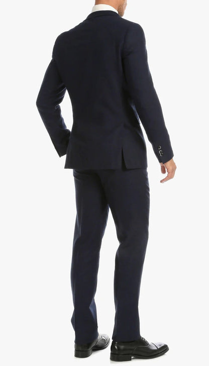 1920's Men's Clothing - Tweed Suit - Herringbone 1920s Mens Suit  - Vintage Navy Tweed  Suit - Image 4