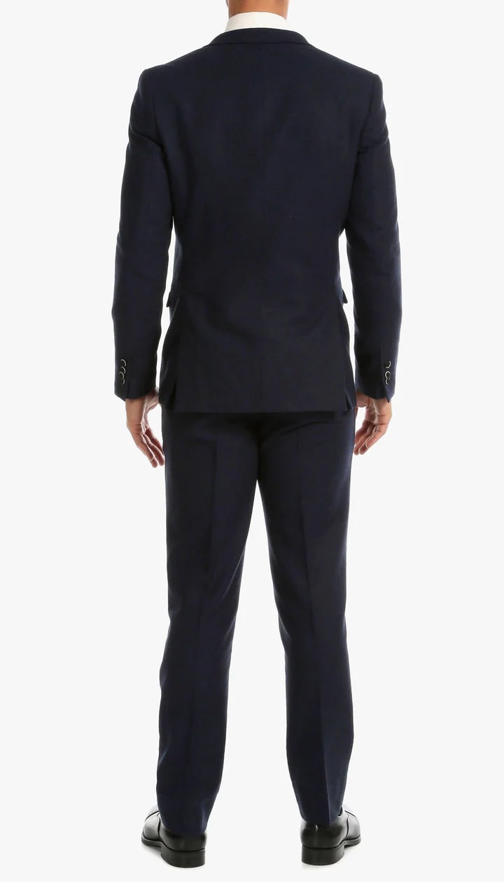 1920's Men's Clothing - Tweed Suit - Herringbone 1920s Mens Suit  - Vintage Navy Tweed  Suit - Image 5