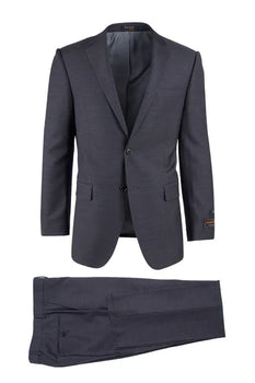 Novello Charcoal Gray, Modern Fit, Pure Wool Suit by Tiglio Luxe TIG1010
