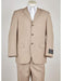 Men's Natural Classic Fit 3 Button  Closure Suit