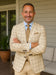 Wool Suit - Italian Made Business Suit by Statement Men's 3 Piece 100% Wool Modern Fit Suit - Accented Scoop Vest